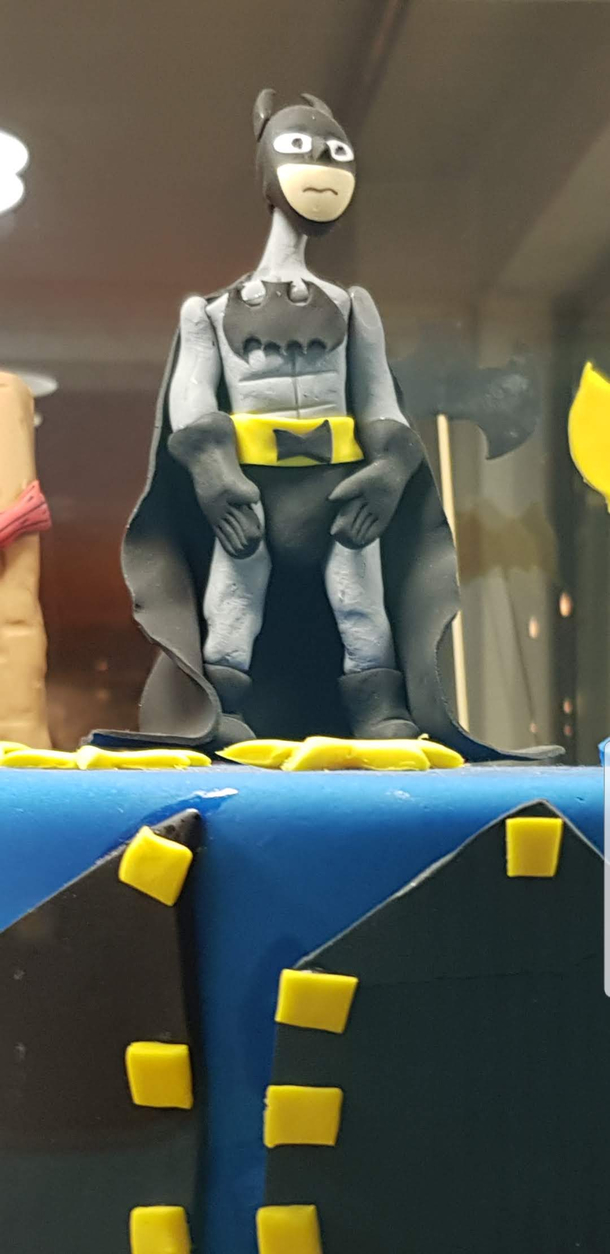 Batman cake design from a local bakery