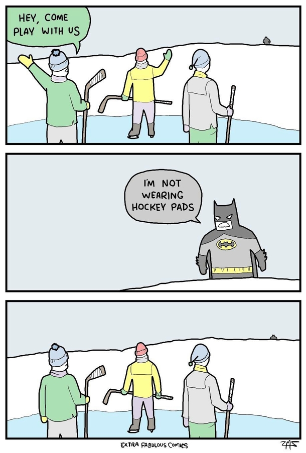 Batman cant play hockey