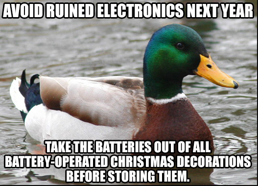 Battery acid Every damned year