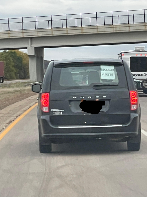 Be advised this person hunts the disabled