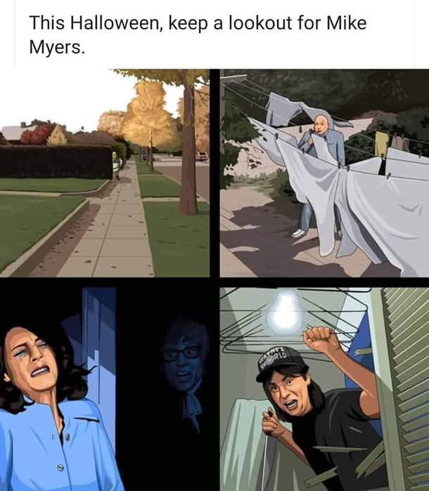 Be careful this Halloween Myers is on the loose