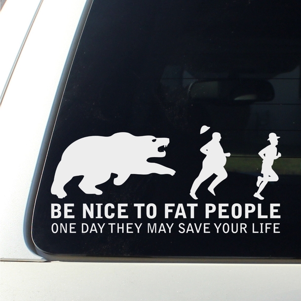 Be nice to fat people