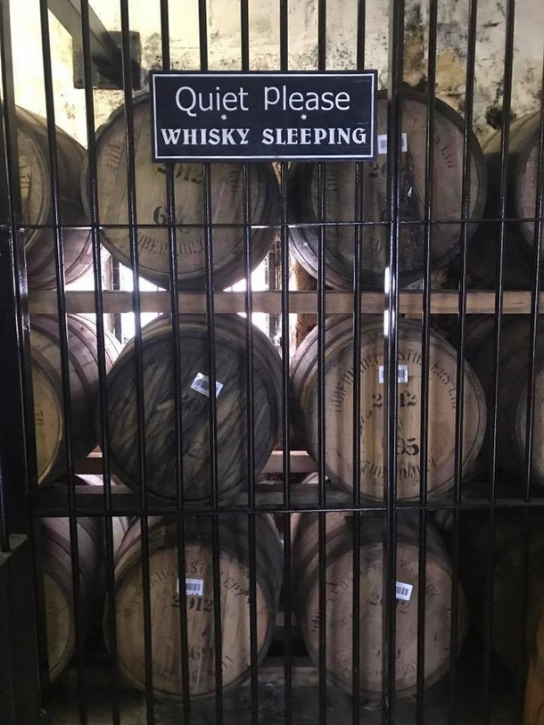 BE quiet - whisky is sleeping