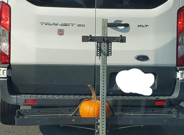 be sure to strap your pumpkins down for travel