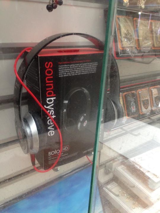 Beats by Dr Dre knock-offs I found in a market in Turkey