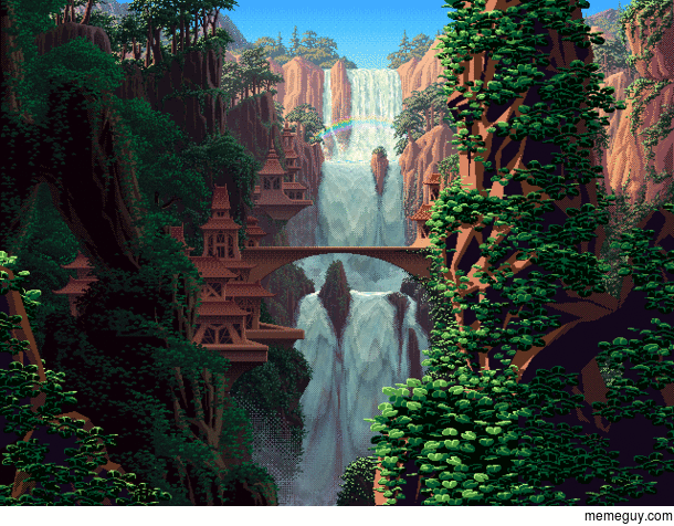 Beautiful -bit waterfall by Mark Ferrari