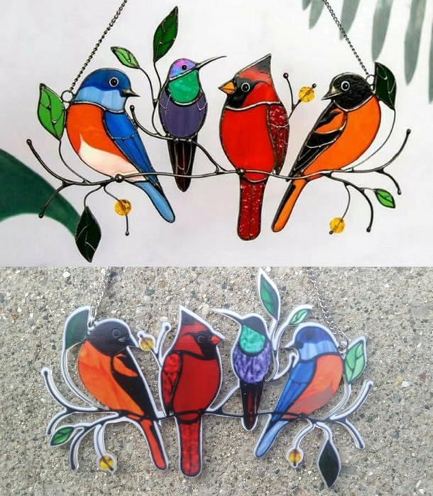 Beautiful stained glass vs Blurry printed plastic jpeg