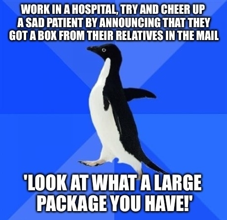 Because of COURSE it was a male patient