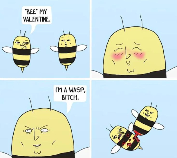 Bee My Valentine Meme Guy