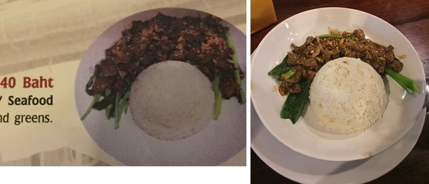 Beef with Oyster Sauce from a Thai restaurant on Koh Phi Phi Thailand