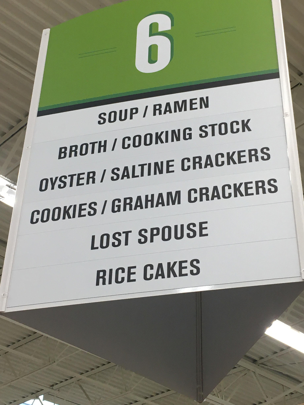 Been in this grocery store several times and just noticed the sign today