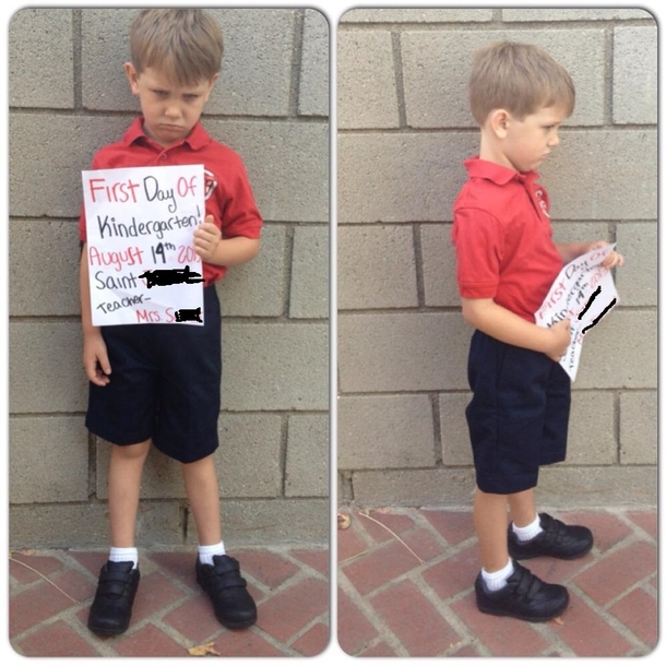Been staring at this for months now figured I would share my sons first day at school