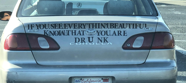Beer goggles it is
