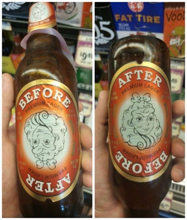 Before and After Beer