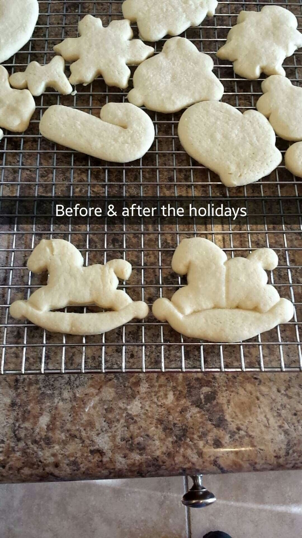 Before and after the holidays