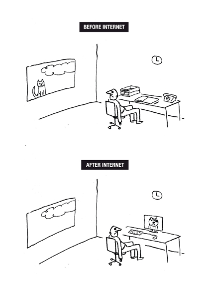 Before and after the internet