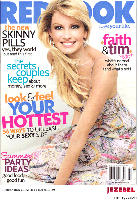 Beforeafter Photoshopped magazine cover