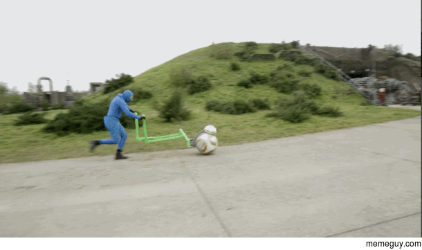 Behind The Scenes footage of BB from The Force Awakens