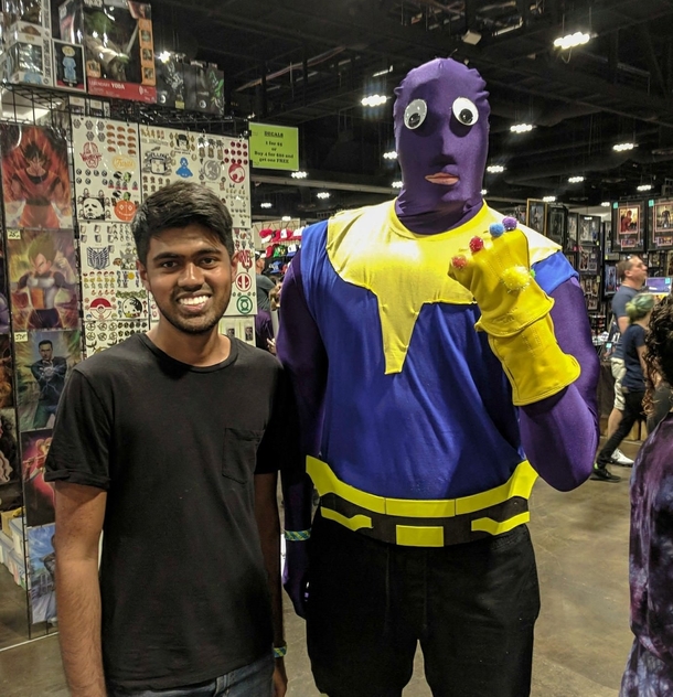 Behold an offbrand Kanye West and Thanos