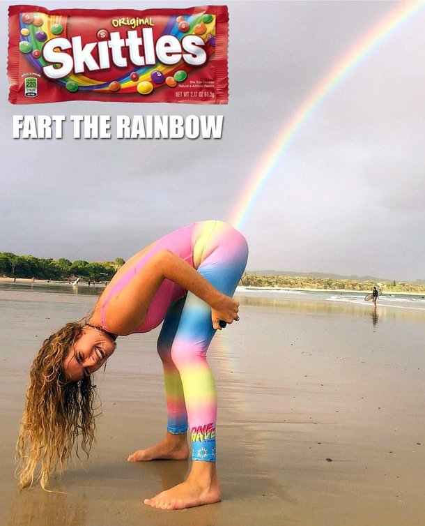 Behold the power of Skittles