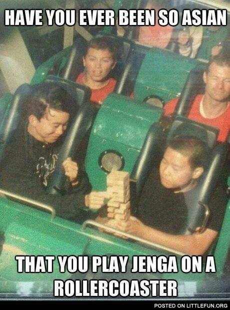 Being Asian Level Roller-coaster