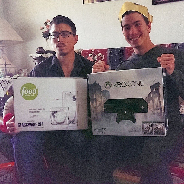 Being the older mature brother on Christmas morning
