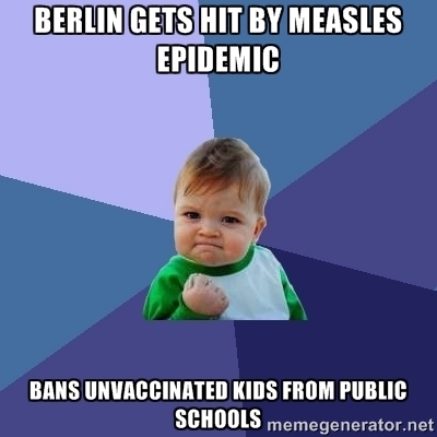 Berlin knows how to deal with measles