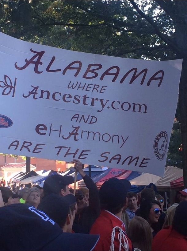 Best college football sign ever