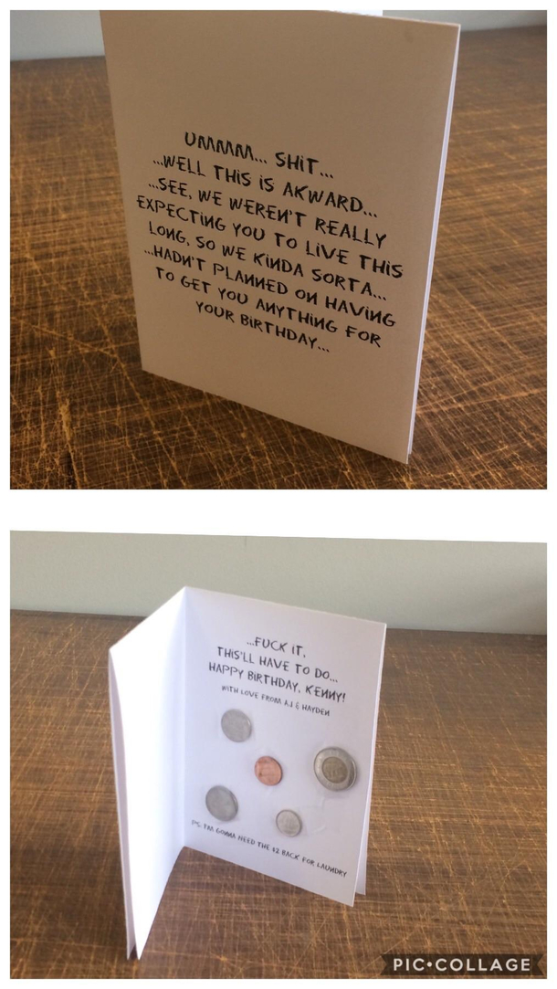 Best friend has a terminal heart condition and has been given X number of years to live more times than we can count Hes still kicking and his birthday was on the weekend So I made him a card