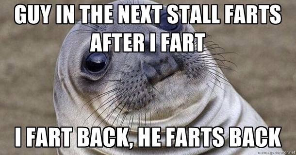 Best part was washing my hands next to him