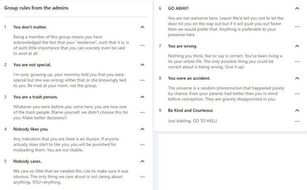 Best rules for a group I have ever seen