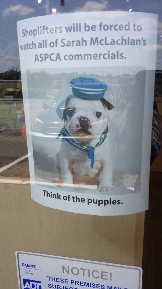 Best theft deterrent sign ever