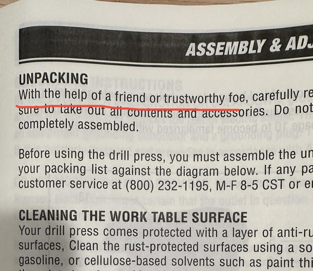 Best way to start the assembly instruction manual