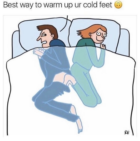 Image result for warming your feet meme