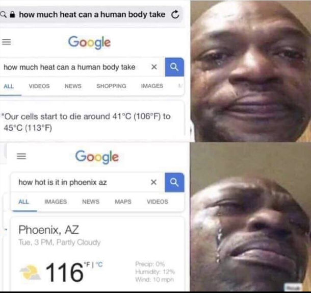Better use those tears to keep hydrated