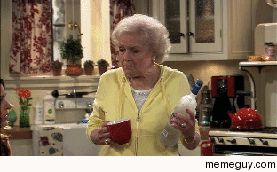 Betty White knows how to start the day