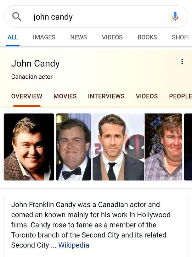 Between Home Alone and Deadpool John Candy was apparently a truly dynamic actor