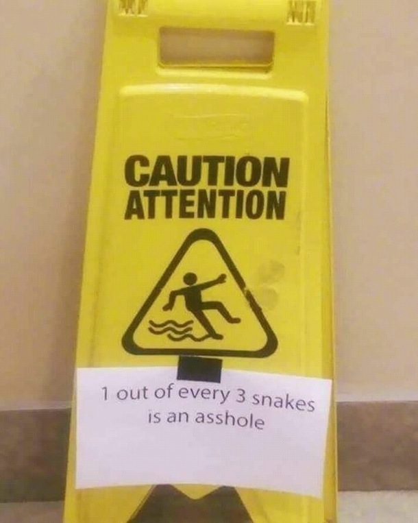 Beware of that one snake