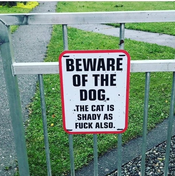 BEWARE OF THE DOG