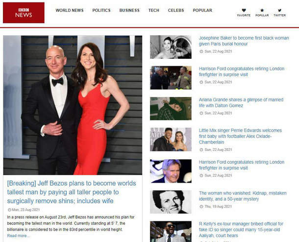 Bezos to be worlds tallest man