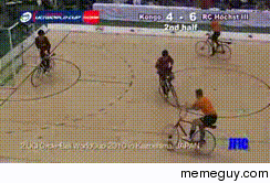 Bicycle football as seen in Japan