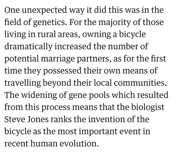 Bicycles Helping us Stop Inbreeding with Extended Family since 