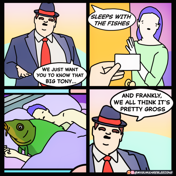 Big Tony sleeps with the fishes