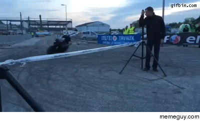 Bike slide trick