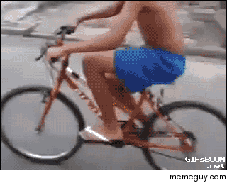 Bike wheelie gone wrong