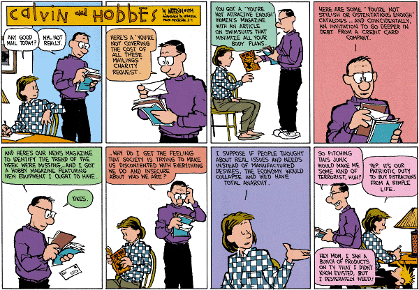 Bill Waterson hits the nail on the head