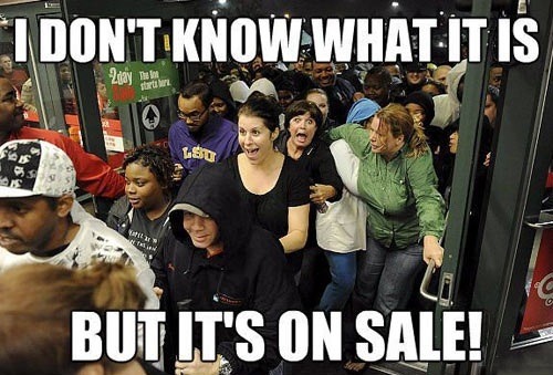 Black Friday summed up in one picture