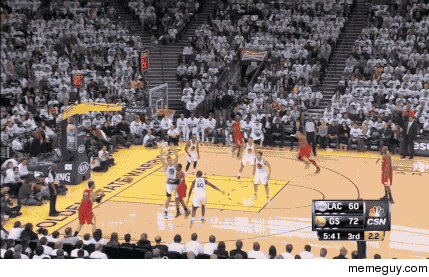 Blake Griffin Tries a  pointer  Reaction of the bench is Priceless