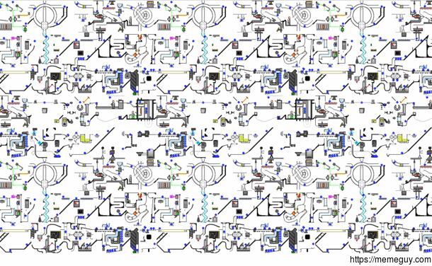 Blue ball machine