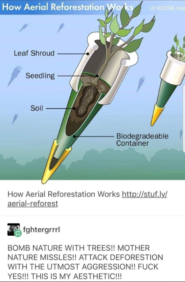 Bomb nature with nature